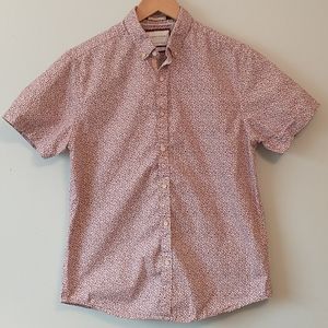 Denim & Flower Short Sleeved Button Down Shirt